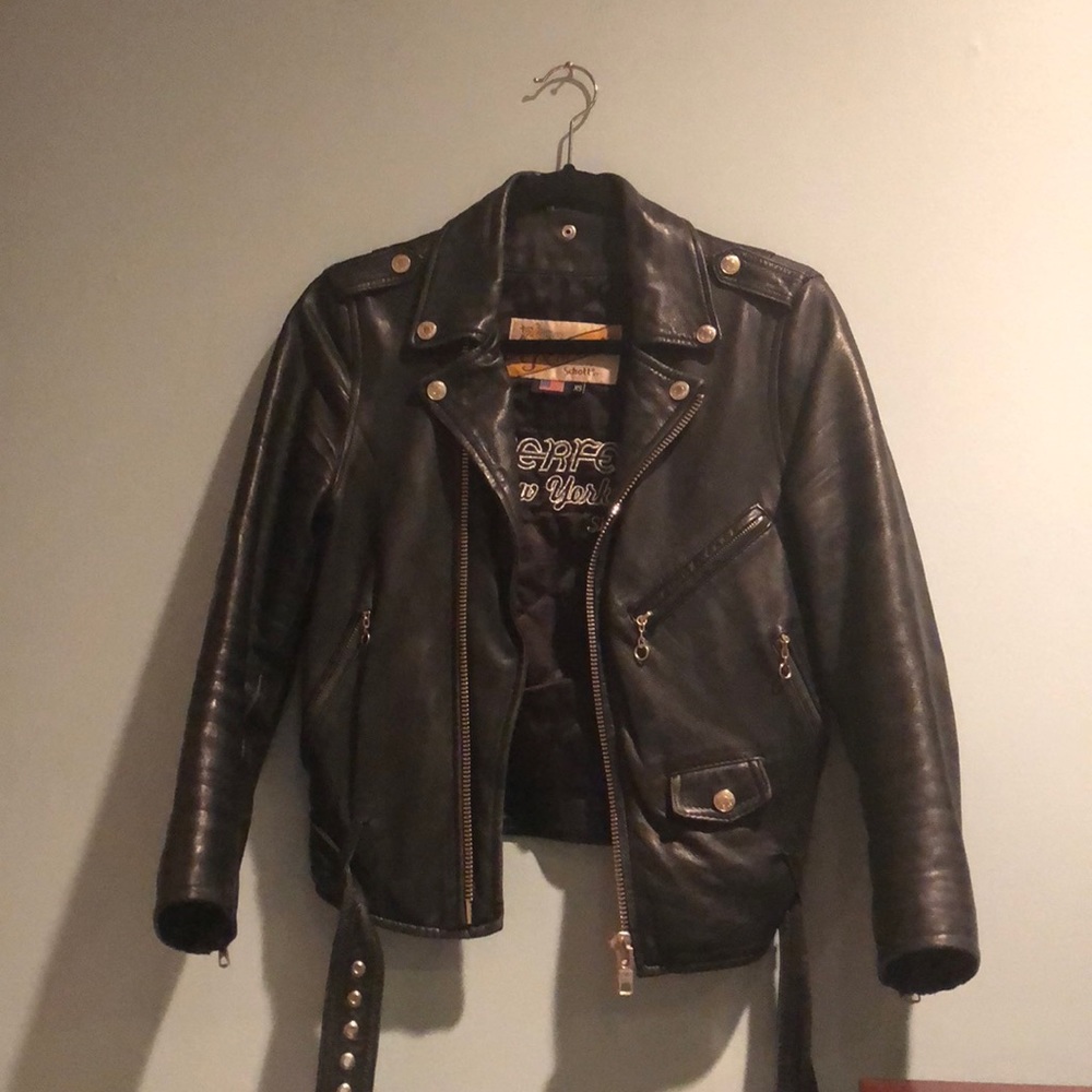Schott NYC leather perfecto motorcycle jacket